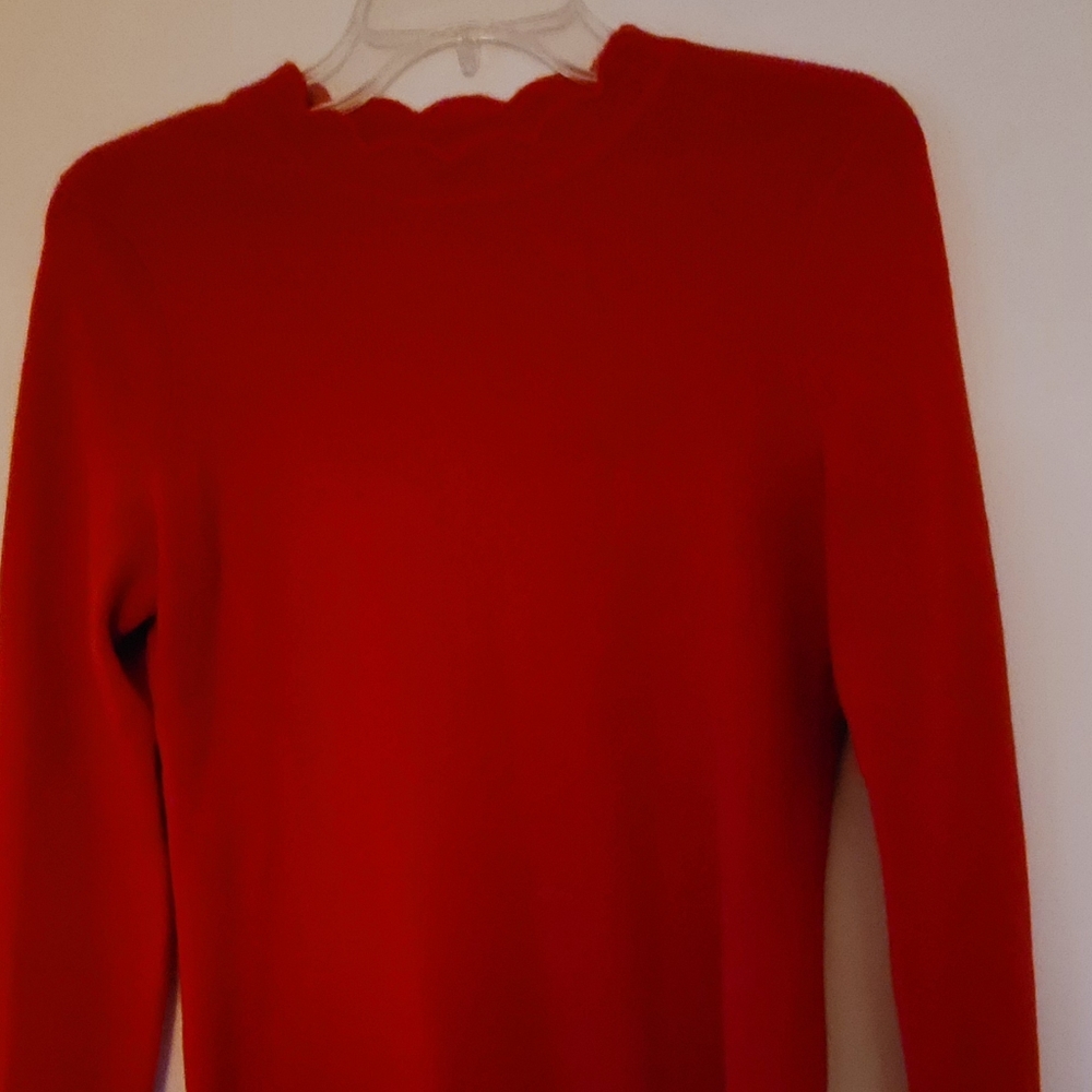 Cashmere Sweater Red Aqua by Bloomingdale's